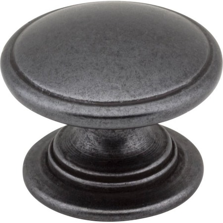 Jeffrey Alexander 1-1/4" Diameter Gun Metal Durham Cabinet Knob 3980-DACM